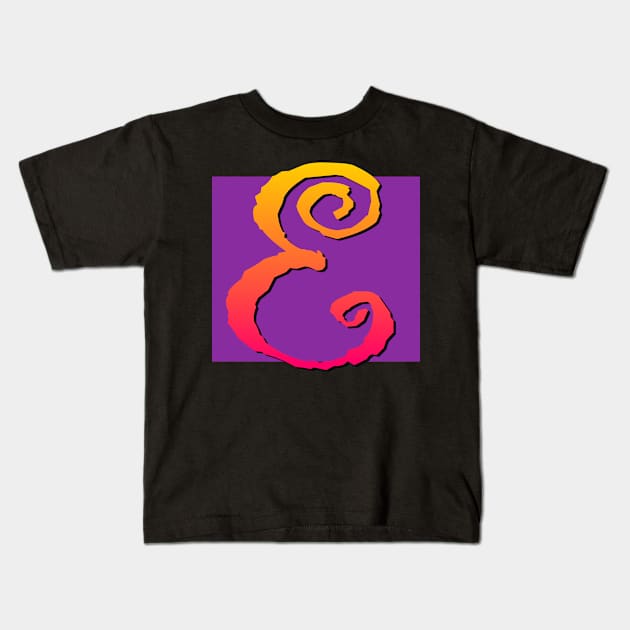 Letter E Kids T-Shirt by AlondraHanley